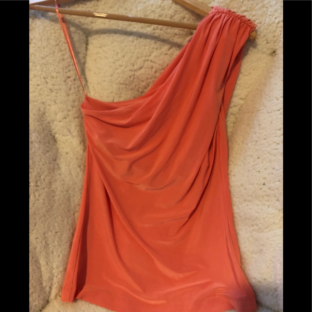 Salmon color one strap blouse